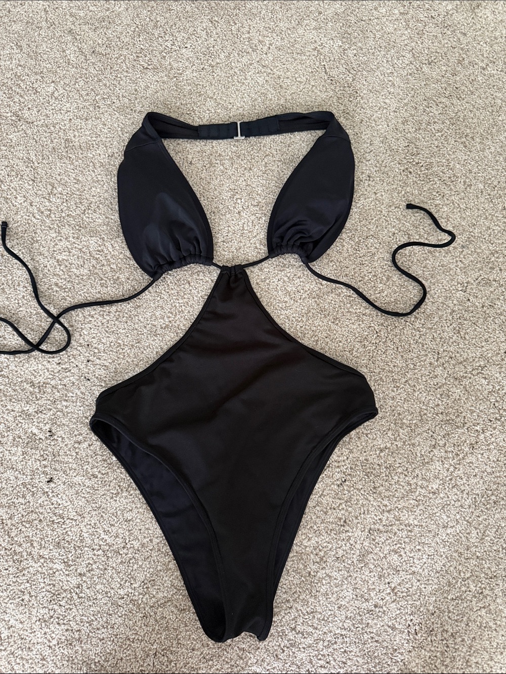 Black Kids One-Piece Swimsuit - Classic Halter Style multi wear!